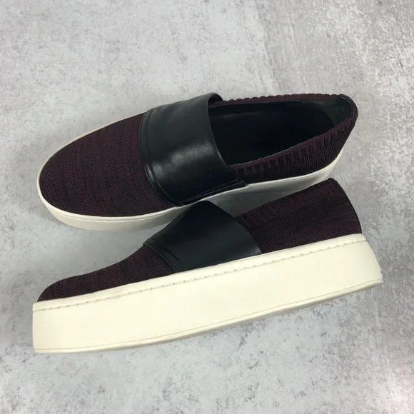 New Vince platform leather knit sneaker 6.5 - Picture 3 of 5